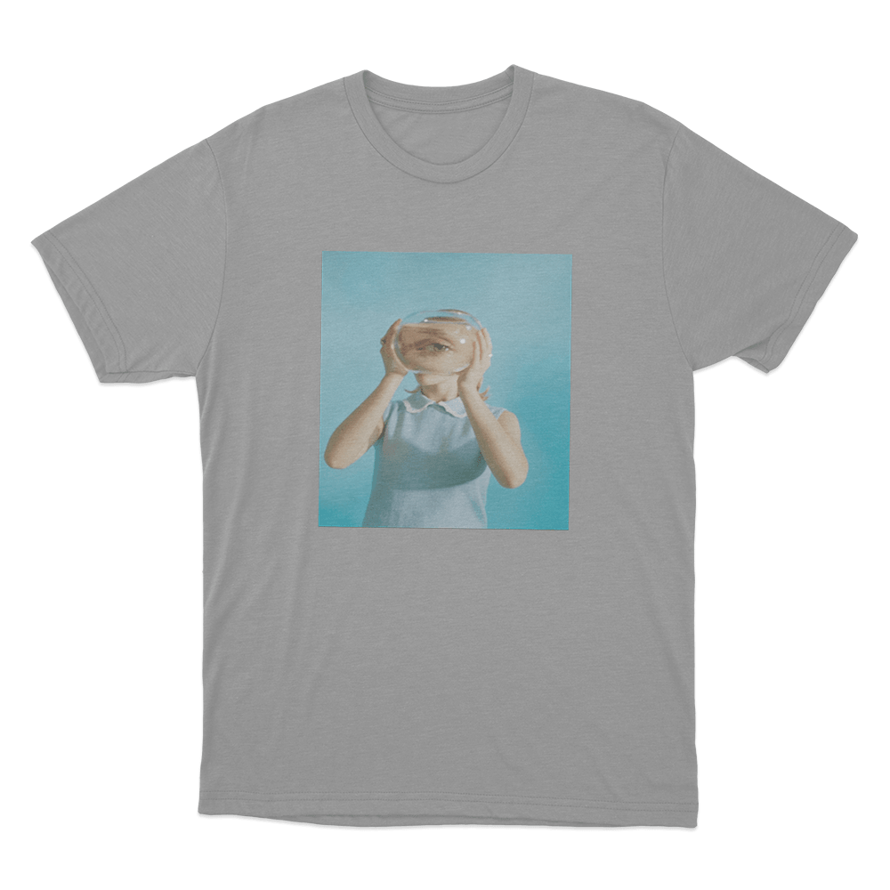 Pommelien Thijs Glass Eye Portrait Unisex T Shirt Grey Pommelien Thijs Glass Eye Portrait Unisex T Shirt Grey
