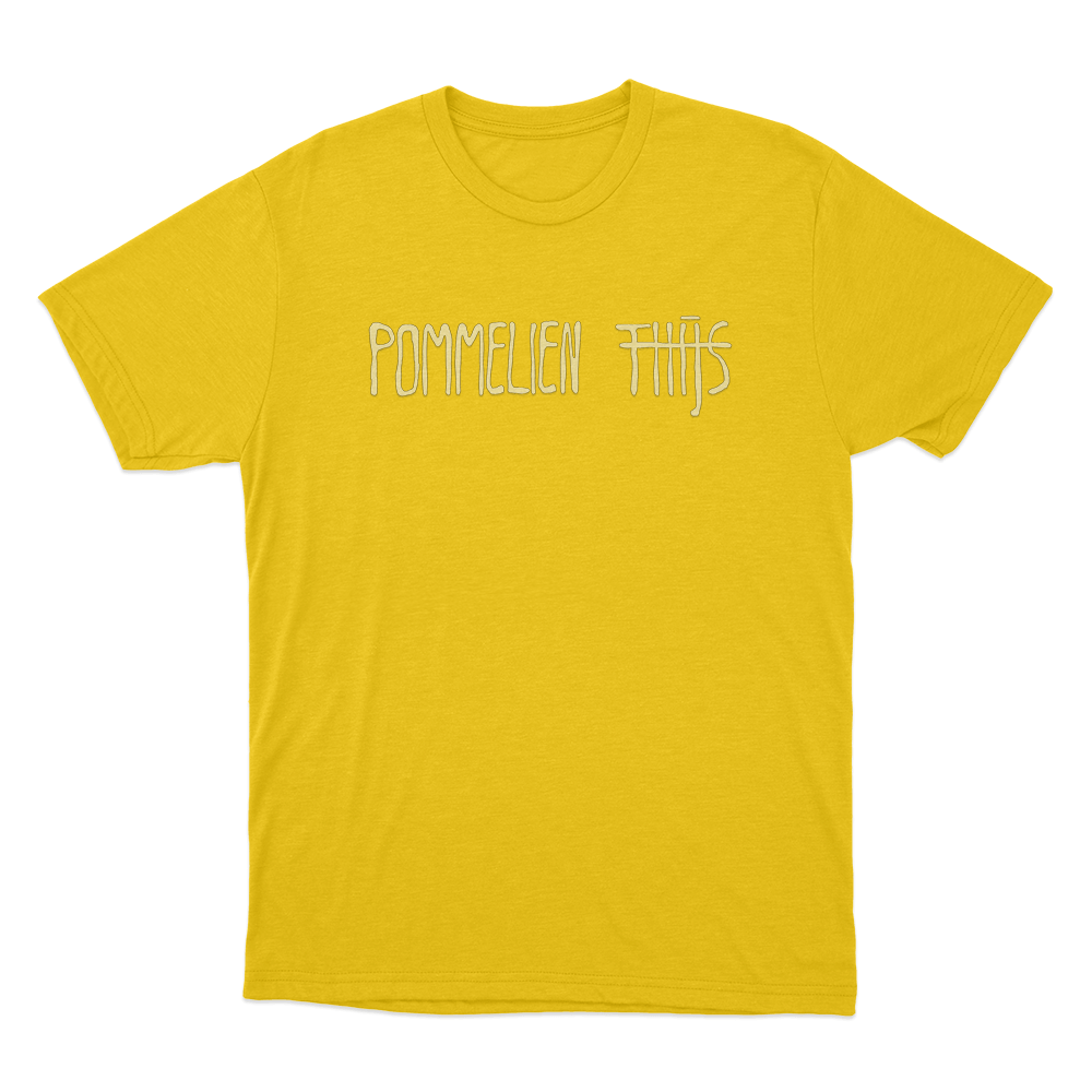 Pommelien Thijs Logo Unisex T Shirt Yellow Pommelien Thijs Logo Unisex T Shirt Yellow