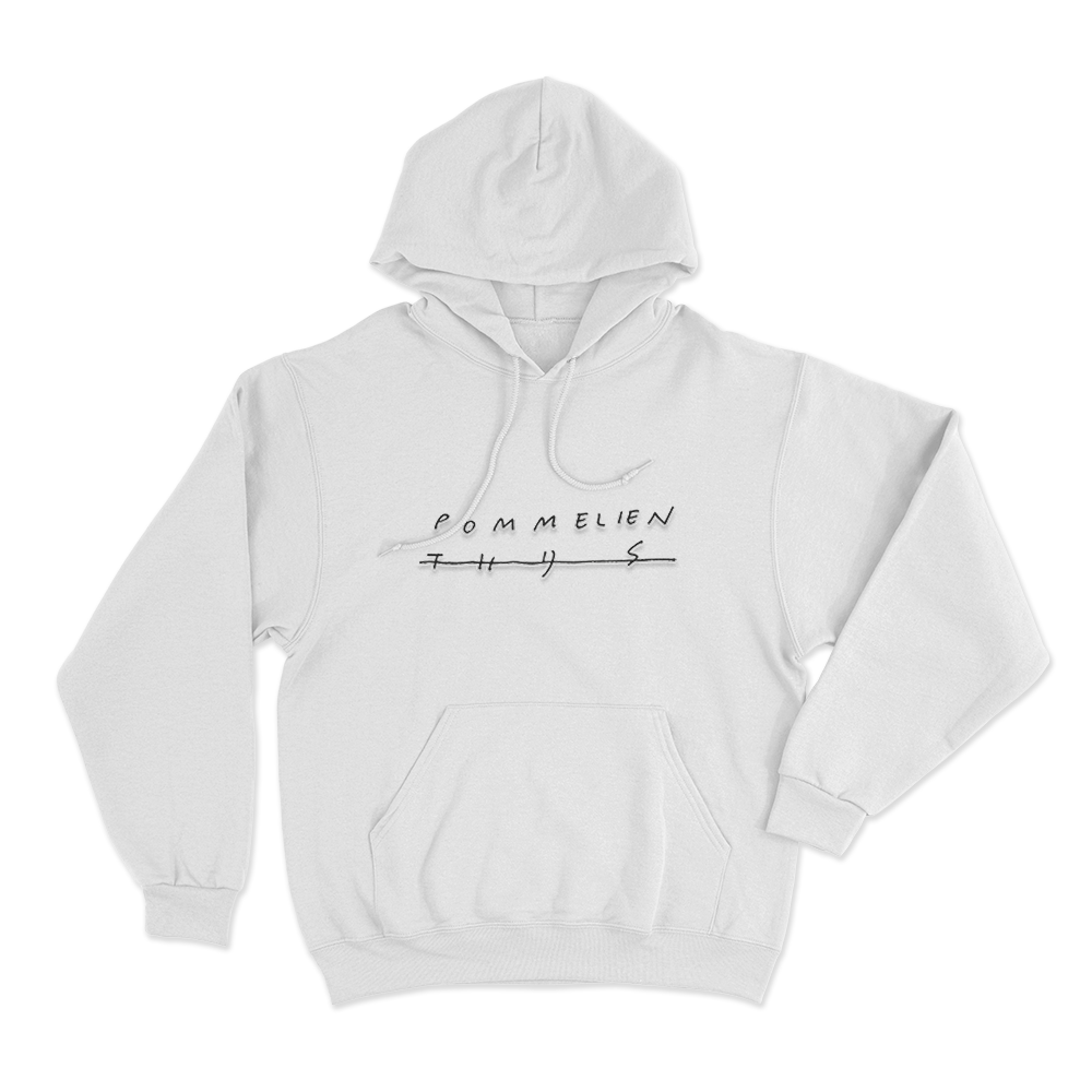 Pommelien Thijs Signature Unisex Hoodie White Pommelien Thijs Signature Unisex Hoodie White