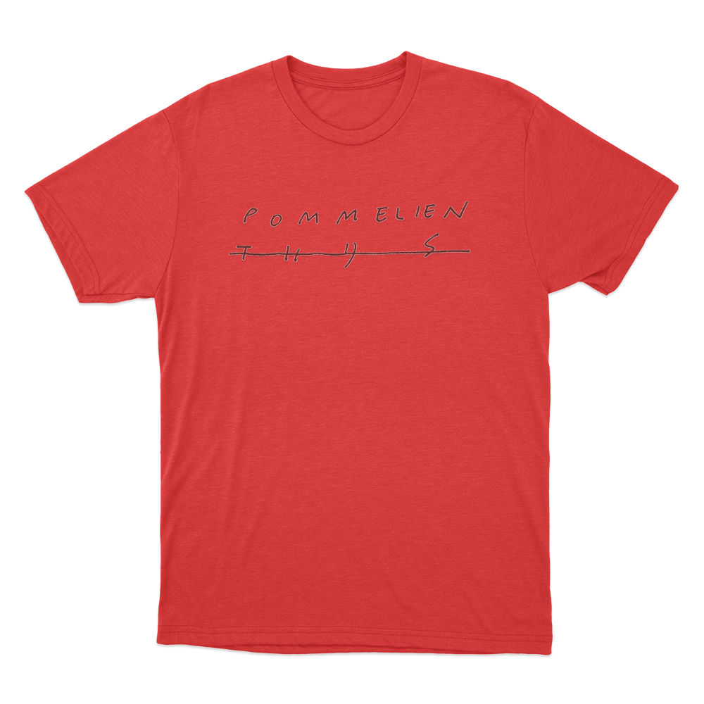 Pommelien Thijs Signature Unisex T Shirt Red Pommelien Thijs Signature Unisex T Shirt Red