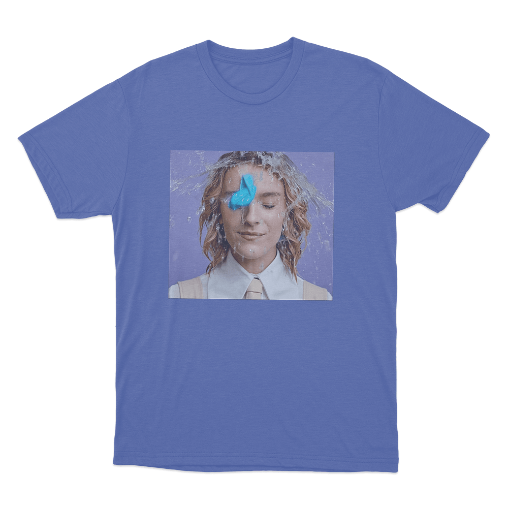 Pommelien Thijs Tour Water Splash Portrait Unisex T Shirt Blue Pommelien Thijs Tour Water Splash Portrait Unisex T Shirt Blue