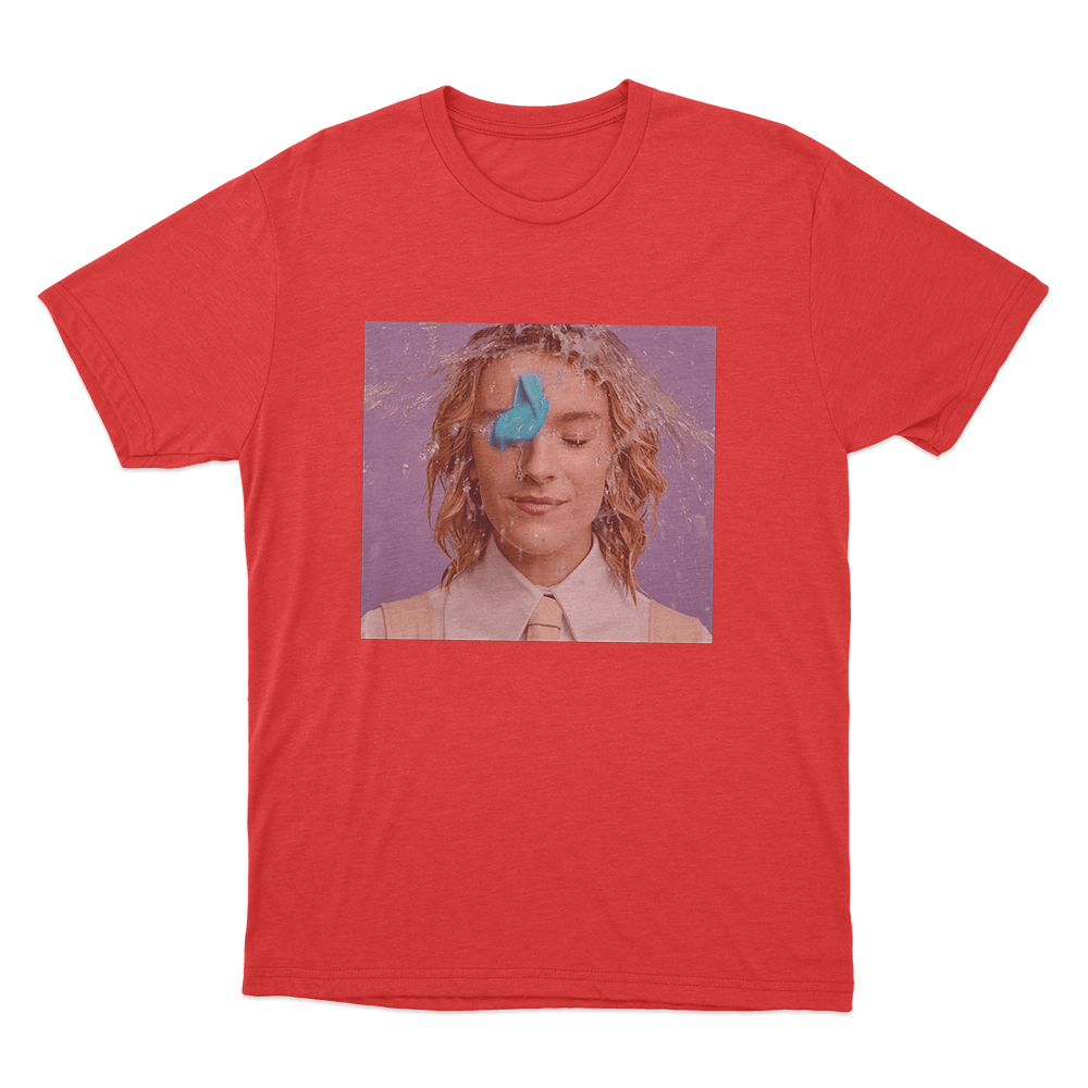 Pommelien Thijs Tour Water Splash Portrait Unisex T Shirt Red Pommelien Thijs Tour Water Splash Portrait Unisex T Shirt Red